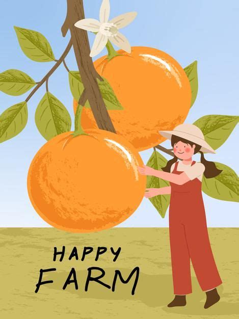 Fruit Illustration, Character Illustration, Graphic Design Illustration, Harvest Farm, Doodle ...