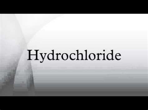 Hydrochloride - YouTube