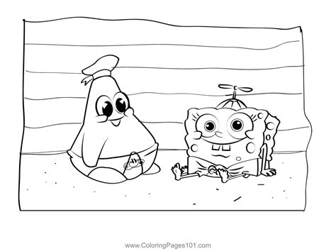 Baby Patrick And Spongebob Coloring Pages