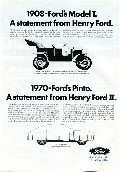 1908 - Ford's Model T. A Statement From Henry Ford. | Print Ads | hobbyDB