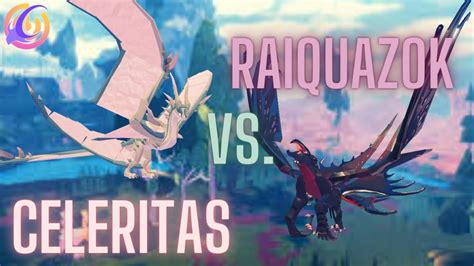 RAIQUAZOK VS. CELERITAS (Creatures of Sonaria) - YouTube