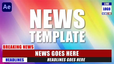 Breaking News Animation After Effects Template Free Download - YouTube