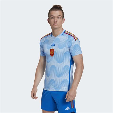 adidas Men's Soccer Spain 22 Away Jersey - Blue adidas US