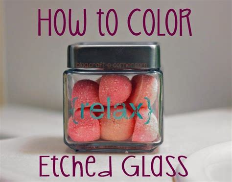 How to Color Etched Glass using Rub ‘n Buff Patina | Glass etching diy ...