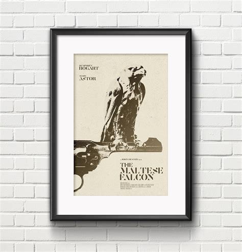 The Maltese Falcon Movie Poster A3 Fine Art Giclee Film | Etsy