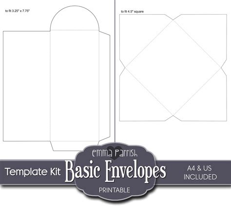 25 Printable Envelope Template Kit Junk Journal Ephemera - Etsy UK