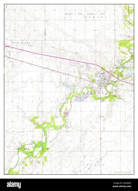 Mahomet, Illinois, map 1970, 1:24000, United States of America by ...