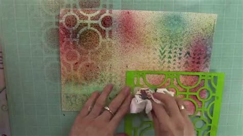 Art Journal Tutorial - Background Ideas: #1 Using Ink Sprays - Alanda Craft