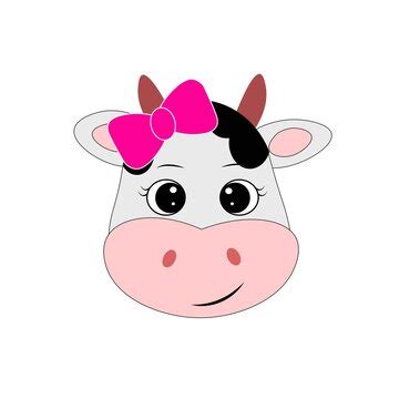 Cow Face Cartoon