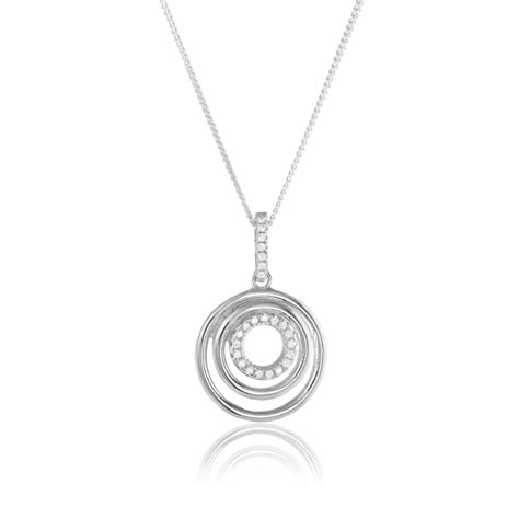 Cubic Zirconia Circle Pendant - HC Jewellers - Trusted Gold Buyer and Jewellery Shop Near Me ...