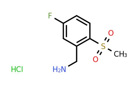 CAS 1192347-84-4 | 5-Fluoro-2-methanesulfonyl-benzylamine hydrochloride - Synblock