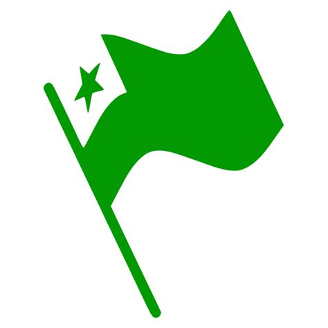 Esperanto Flag Waving | Free SVG