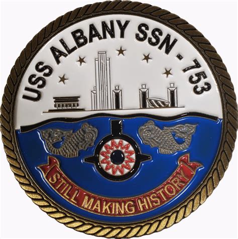 US Navy USS Albany SSN-753 Submarine Commemorative Challenge Coin 182 ...