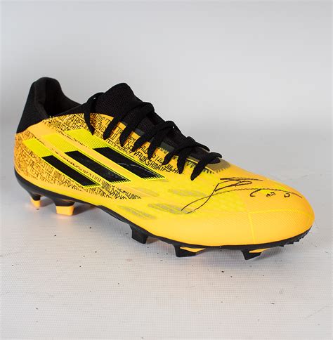 Lionel Messi Official Signed Yellow Messi.4 Speedflow Adidas Boot