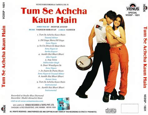 Bollywood Movies Flac, Mp3 Songs Downloaded Here....: Movie :Tum Se ...