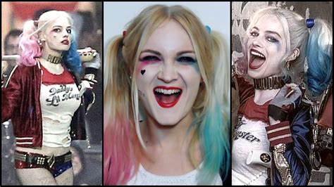 Harley Quinn Makeup Tutorial. Margot Robbie. Easy Halloween Look. - YouTube