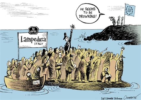 Migration to Europe | Globecartoon - Political Cartoons - Patrick Chappatte