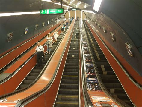Free Images : escalator, metro, line, stairs, symmetry, down, gradually, daylighting, means of ...