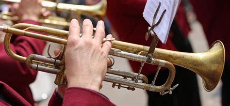 Brass Trumpet stock image. Image of trombone, musical - 7338531