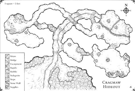 Cragmaw Hideout Map Pdf | Adams Printable Map