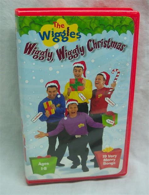 The Wiggles WIGGLY, WIGGLY CHRISTMAS 19 Songs VHS VIDEO 2000 - VHS Tapes