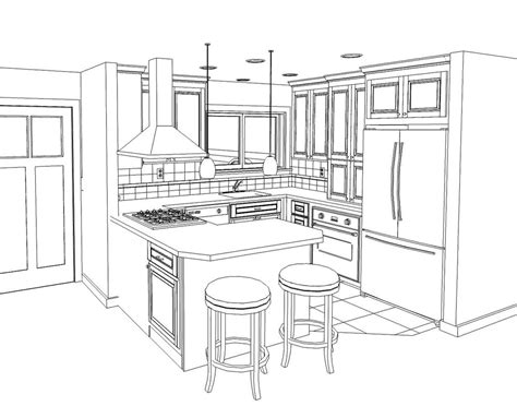 drawing of kitchen layout Cabinets discusses thurstontalk 10x10 undermount - Kitchen Awesome