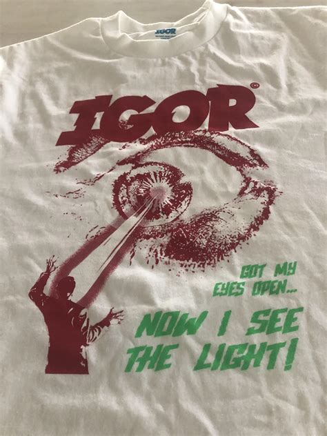 What's your guys favorite IGOR Tour merch? Mine is the "I see the light" Tee : r/Golfwang