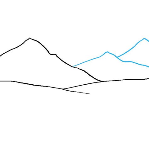 How to Draw Mountains - Really Easy Drawing Tutorial | Mountain drawing ...