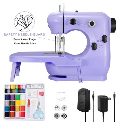 JOUALY Mini Sewing Machine,Sewing Machine for Beginners,42 PCS Sewing Accessory Kit and ...