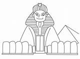 Sphinx Egipto Monumentos Pintar Monuments Coloriages Coloriage Egypte  sketch template