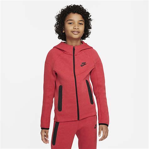 Kids Red Tech Fleece. Nike.com