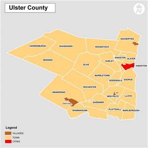 Ulster County New York Map | Map of new york, Infographic inspiration ...