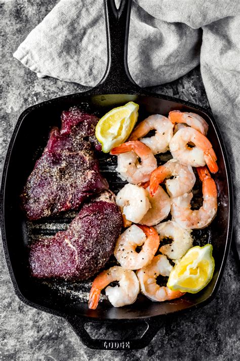 Smoked Elk Steak & Shrimp • Primal Pioneer