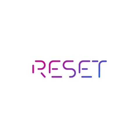 Reset vector logo, line letters design 7883320 Vector Art at Vecteezy