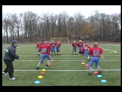 Cone Drills For Youth Football Team - YouTube