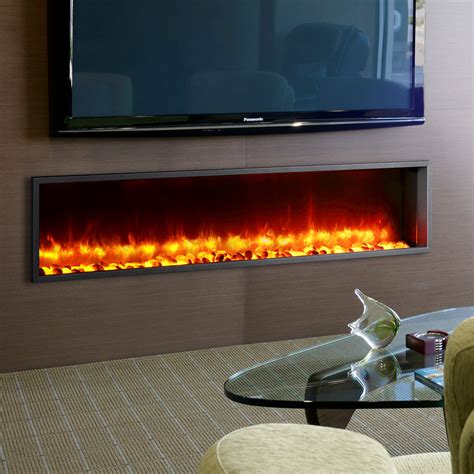 Dynasty 63" Built-in LED Wall Mount Electric Fireplace Insert & Reviews | Wayfair