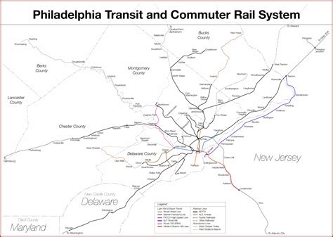 Map Of Philadelphia Train System - map : Resume Examples #MeVRqvRYDo