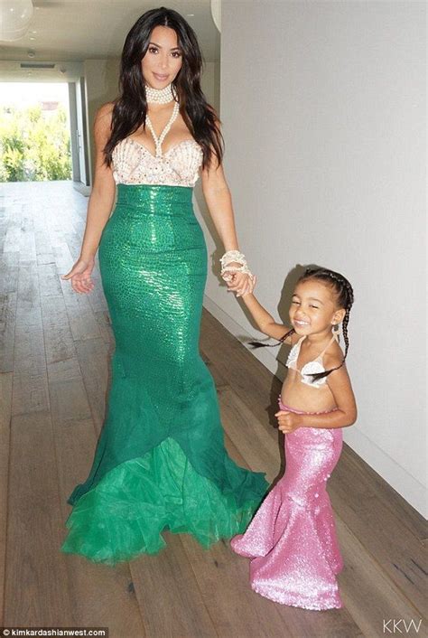 Kim Kardashian reveals North loved her mermaid costume | Mermaid halloween costumes, Mermaid ...