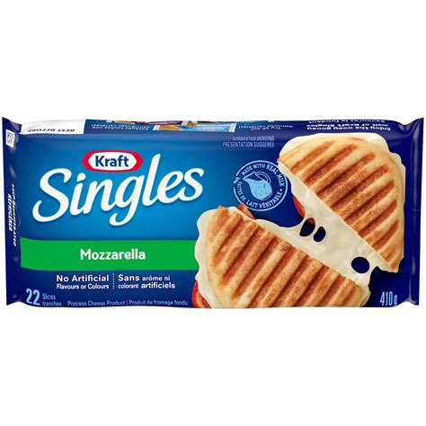 Kraft Singles Mozzarella Processed Cheese Slices | Walmart Canada