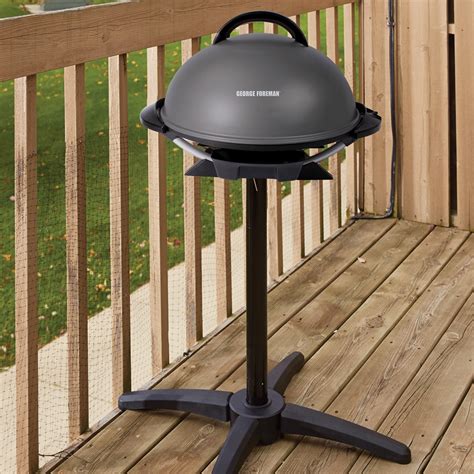 George Foreman 240" Indoor/Outdoor Electric Grill Non-Stick Barbecue ...