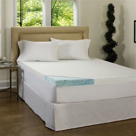 Comforpedic Loft from Beautyrest 4-inch Gel Memory Foam Mattress Topper with Waterproof Cover ...