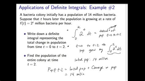 Applications of Definite Integrals - YouTube