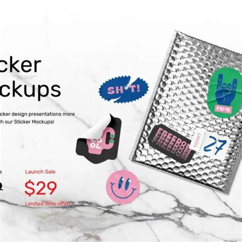 Sticker Mockups - Shape Generator | Master Bundles