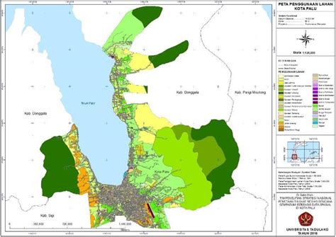 Land use map of Palu | Download Scientific Diagram