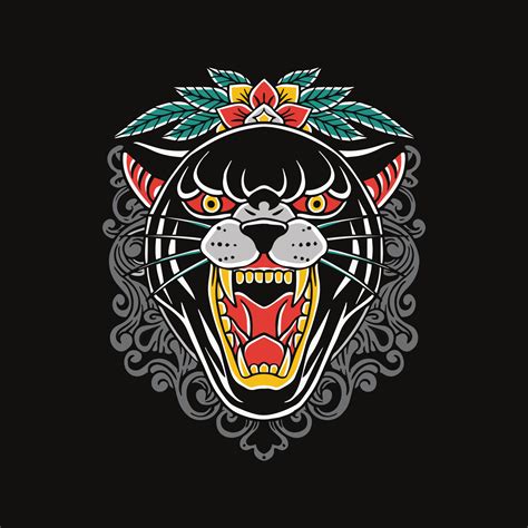 panther head illustration 7808438 Vector Art at Vecteezy