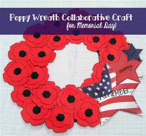 Poppy Wreath Memorial Day Craft – SupplyMe