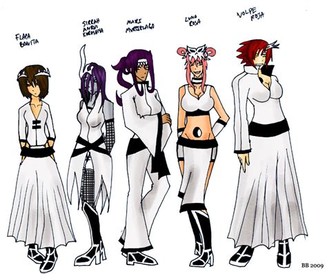 Final Design Arrancar Girls by o-Briyi on DeviantArt