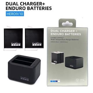 GoPro Enduro Battery Dual Charger for HERO 11 10 9 BLACK | Shopee Singapore