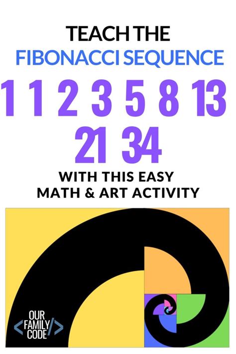 Make Fibonacci Art: Hands-on Math Art Activity! - Our Family Code