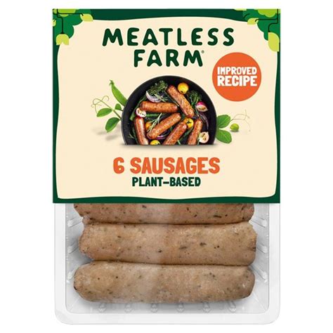 Meatless Farm Plant-Based Sausages x6 | Ocado